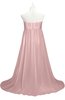 ColsBM Milania Silver Pink Plus Size Bridesmaid Dresses Sweetheart Sleeveless Empire Pleated Backless Gorgeous