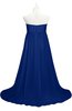 ColsBM Milania Sodalite Blue Plus Size Bridesmaid Dresses Sweetheart Sleeveless Empire Pleated Backless Gorgeous