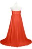 ColsBM Milania Tangerine Tango Plus Size Bridesmaid Dresses Sweetheart Sleeveless Empire Pleated Backless Gorgeous