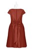 ColsBM Paislee Bossa Nova Plus Size Bridesmaid Dresses Elegant Tea Length Zip up Short Sleeve A-line Sash