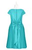 ColsBM Paislee Capri Plus Size Bridesmaid Dresses Elegant Tea Length Zip up Short Sleeve A-line Sash