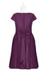 ColsBM Paislee Dark P93 Plus Size Bridesmaid Dresses Elegant Tea Length Zip up Short Sleeve A-line Sash