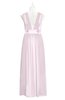 ColsBM Mckinley Blush Plus Size Bridesmaid Dresses Floor Length Pleated Sleeveless Zipper Thick Straps Romantic