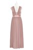 ColsBM Mckinley Bridal Rose Plus Size Bridesmaid Dresses Floor Length Pleated Sleeveless Zipper Thick Straps Romantic