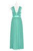 ColsBM Mckinley Mint Green Plus Size Bridesmaid Dresses Floor Length Pleated Sleeveless Zipper Thick Straps Romantic