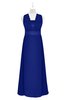 ColsBM Mckinley Nautical Blue Plus Size Bridesmaid Dresses Floor Length Pleated Sleeveless Zipper Thick Straps Romantic