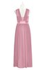 ColsBM Mckinley Rosebloom Plus Size Bridesmaid Dresses Floor Length Pleated Sleeveless Zipper Thick Straps Romantic