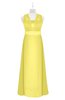 ColsBM Mckinley Yellow Iris Plus Size Bridesmaid Dresses Floor Length Pleated Sleeveless Zipper Thick Straps Romantic