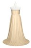 ColsBM Paris Apricot Gelato Plus Size Bridesmaid Dresses Pleated A-line Glamorous Sleeveless Zip up Strapless