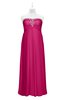ColsBM Paris Beetroot Purple Plus Size Bridesmaid Dresses Pleated A-line Glamorous Sleeveless Zip up Strapless