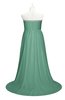 ColsBM Paris Beryl Green Plus Size Bridesmaid Dresses Pleated A-line Glamorous Sleeveless Zip up Strapless