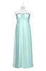 ColsBM Paris Blue Glass Plus Size Bridesmaid Dresses Pleated A-line Glamorous Sleeveless Zip up Strapless