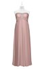 ColsBM Paris Blush Pink Plus Size Bridesmaid Dresses Pleated A-line Glamorous Sleeveless Zip up Strapless