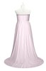ColsBM Paris Blush Plus Size Bridesmaid Dresses Pleated A-line Glamorous Sleeveless Zip up Strapless