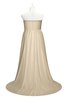 ColsBM Paris Champagne Plus Size Bridesmaid Dresses Pleated A-line Glamorous Sleeveless Zip up Strapless