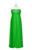 ColsBM Paris Classic Green Plus Size Bridesmaid Dresses Pleated A-line Glamorous Sleeveless Zip up Strapless