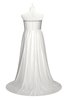 ColsBM Paris Cloud White Plus Size Bridesmaid Dresses Pleated A-line Glamorous Sleeveless Zip up Strapless