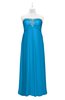 ColsBM Paris Cornflower Blue Plus Size Bridesmaid Dresses Pleated A-line Glamorous Sleeveless Zip up Strapless