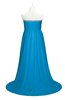 ColsBM Paris Cornflower Blue Plus Size Bridesmaid Dresses Pleated A-line Glamorous Sleeveless Zip up Strapless