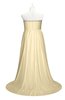 ColsBM Paris Cornhusk Plus Size Bridesmaid Dresses Pleated A-line Glamorous Sleeveless Zip up Strapless