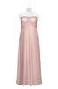 ColsBM Paris Dusty Rose Plus Size Bridesmaid Dresses Pleated A-line Glamorous Sleeveless Zip up Strapless