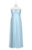 ColsBM Paris Ice Blue Plus Size Bridesmaid Dresses Pleated A-line Glamorous Sleeveless Zip up Strapless
