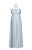 ColsBM Paris Illusion Blue Plus Size Bridesmaid Dresses Pleated A-line Glamorous Sleeveless Zip up Strapless
