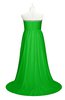 ColsBM Paris Jasmine Green Plus Size Bridesmaid Dresses Pleated A-line Glamorous Sleeveless Zip up Strapless