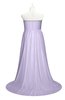 ColsBM Paris Light Purple Plus Size Bridesmaid Dresses Pleated A-line Glamorous Sleeveless Zip up Strapless