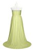 ColsBM Paris Lime Green Plus Size Bridesmaid Dresses Pleated A-line Glamorous Sleeveless Zip up Strapless