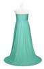 ColsBM Paris Mint Green Plus Size Bridesmaid Dresses Pleated A-line Glamorous Sleeveless Zip up Strapless