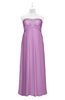 ColsBM Paris Orchid Plus Size Bridesmaid Dresses Pleated A-line Glamorous Sleeveless Zip up Strapless