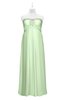 ColsBM Paris Pale Green Plus Size Bridesmaid Dresses Pleated A-line Glamorous Sleeveless Zip up Strapless