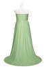 ColsBM Paris Sage Green Plus Size Bridesmaid Dresses Pleated A-line Glamorous Sleeveless Zip up Strapless