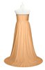 ColsBM Paris Salmon Buff Plus Size Bridesmaid Dresses Pleated A-line Glamorous Sleeveless Zip up Strapless