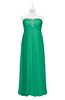 ColsBM Paris Sea Green Plus Size Bridesmaid Dresses Pleated A-line Glamorous Sleeveless Zip up Strapless