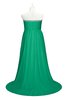 ColsBM Paris Sea Green Plus Size Bridesmaid Dresses Pleated A-line Glamorous Sleeveless Zip up Strapless