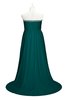 ColsBM Paris Shaded Spruce Plus Size Bridesmaid Dresses Pleated A-line Glamorous Sleeveless Zip up Strapless