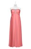 ColsBM Paris Shell Pink Plus Size Bridesmaid Dresses Pleated A-line Glamorous Sleeveless Zip up Strapless