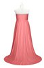 ColsBM Paris Shell Pink Plus Size Bridesmaid Dresses Pleated A-line Glamorous Sleeveless Zip up Strapless