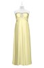ColsBM Paris Soft Yellow Plus Size Bridesmaid Dresses Pleated A-line Glamorous Sleeveless Zip up Strapless