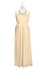 ColsBM Raegan Apricot Gelato Plus Size Bridesmaid Dresses Floor Length Pleated Sleeveless Backless A-line Princess