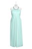 ColsBM Raegan Blue Glass Plus Size Bridesmaid Dresses Floor Length Pleated Sleeveless Backless A-line Princess