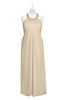ColsBM Raegan Champagne Plus Size Bridesmaid Dresses Floor Length Pleated Sleeveless Backless A-line Princess
