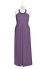 ColsBM Raegan Chinese Violet Plus Size Bridesmaid Dresses Floor Length Pleated Sleeveless Backless A-line Princess