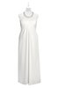 ColsBM Raegan Cloud White Plus Size Bridesmaid Dresses Floor Length Pleated Sleeveless Backless A-line Princess