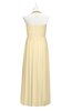 ColsBM Raegan Cornhusk Plus Size Bridesmaid Dresses Floor Length Pleated Sleeveless Backless A-line Princess