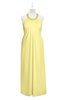 ColsBM Raegan Daffodil Plus Size Bridesmaid Dresses Floor Length Pleated Sleeveless Backless A-line Princess