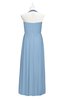 ColsBM Raegan Dusty Blue Plus Size Bridesmaid Dresses Floor Length Pleated Sleeveless Backless A-line Princess