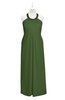 ColsBM Raegan Garden Green Plus Size Bridesmaid Dresses Floor Length Pleated Sleeveless Backless A-line Princess
